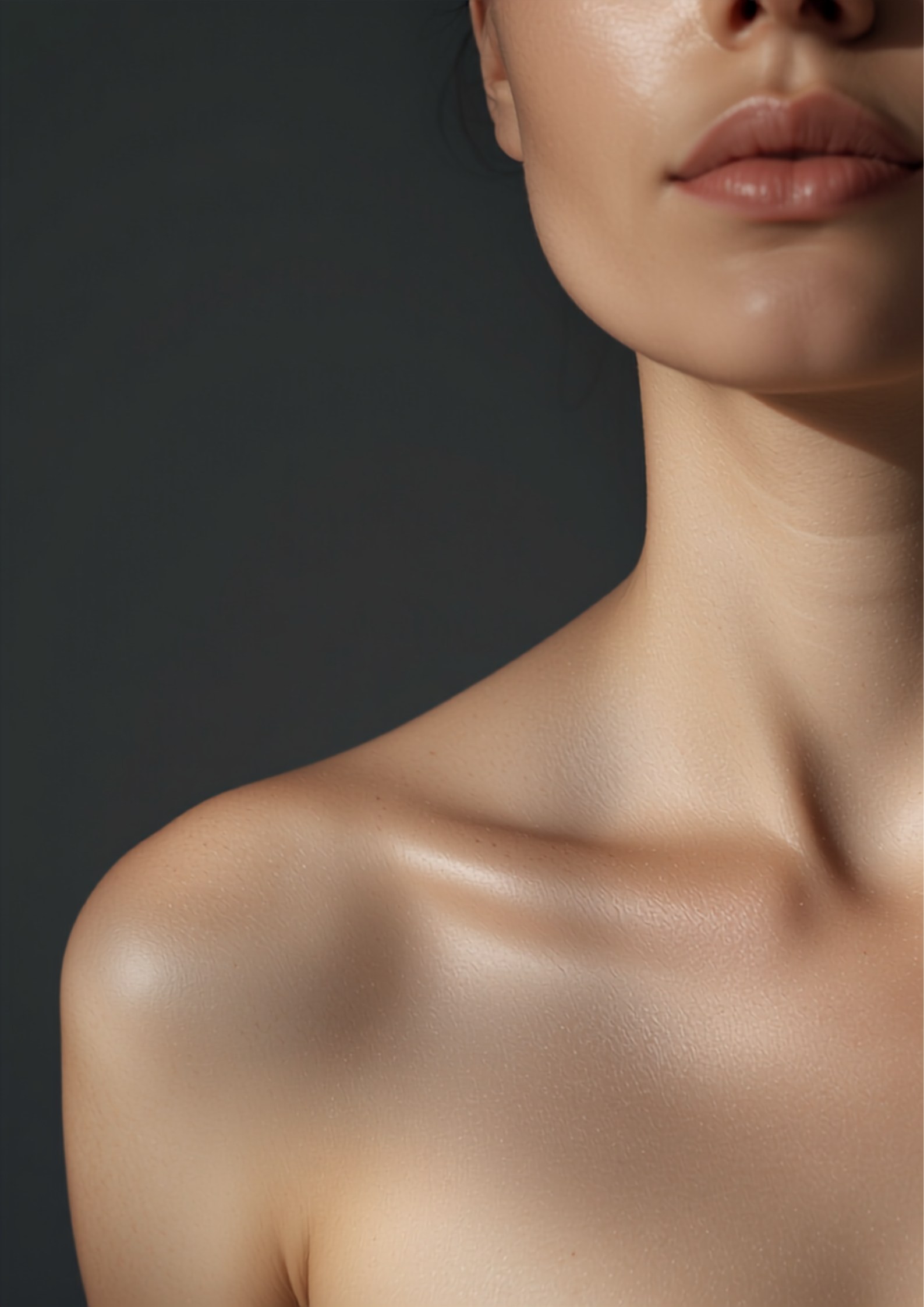 Close-up of healthy, radiant skin